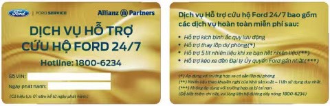 Thẻ dịch vụ cứu hộ MG
